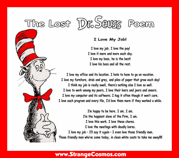 funny poem/story! Various booze and who knew that Dr. Seuss enjoyed ...